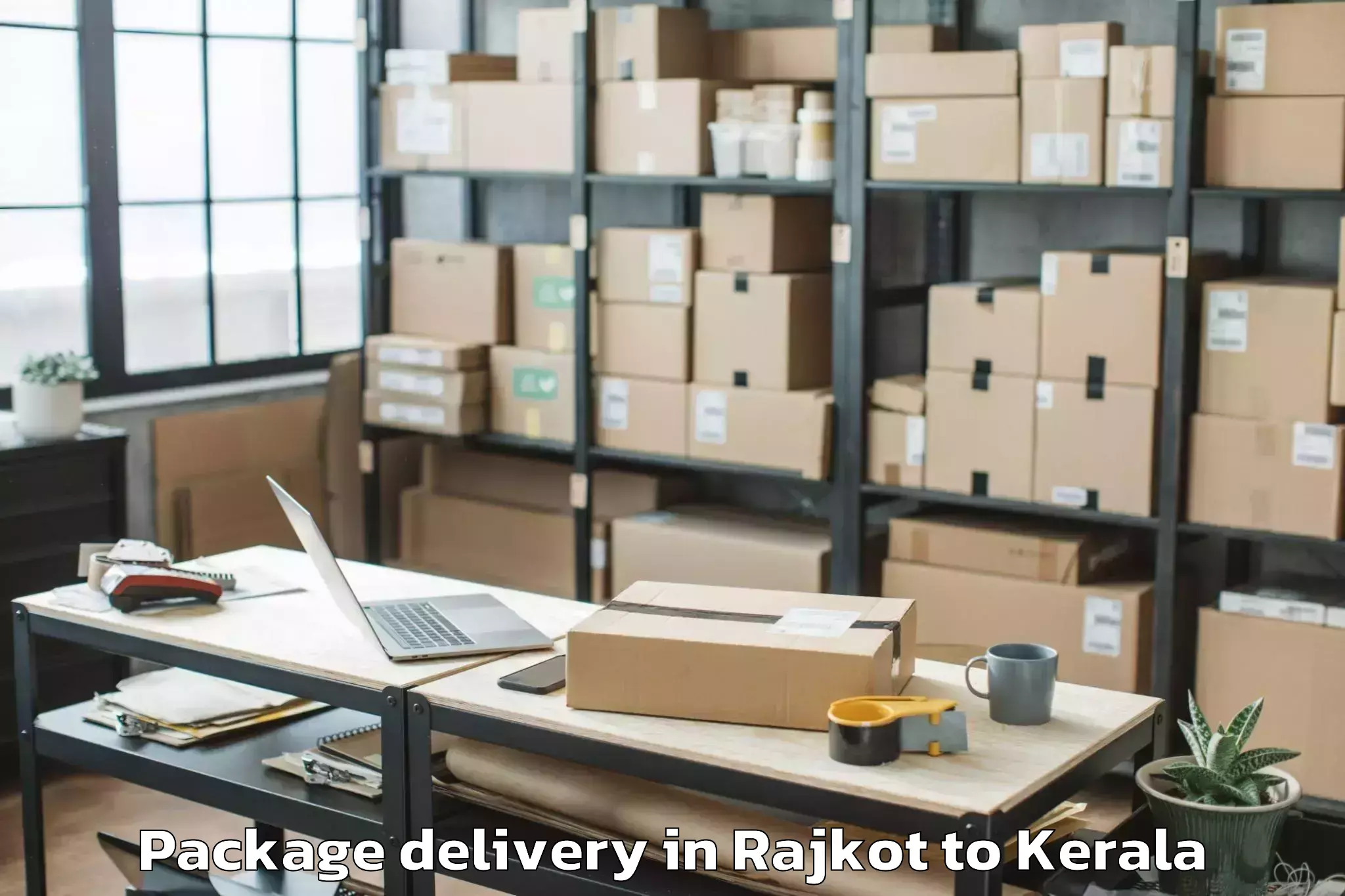 Book Rajkot to Punalur Package Delivery